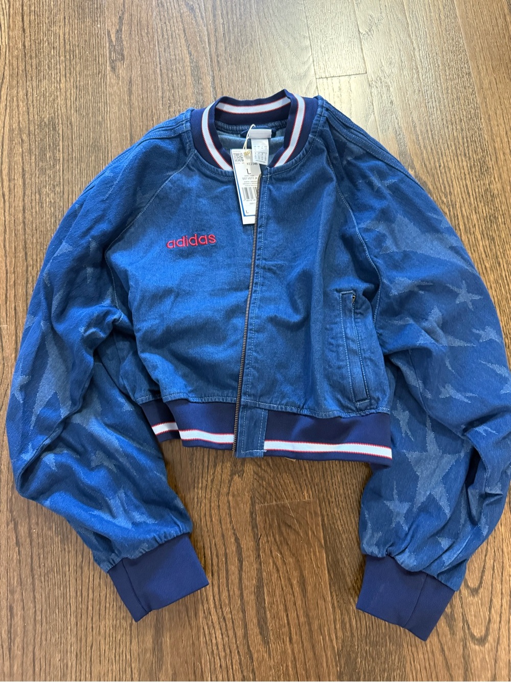 adidas Cropped USA Bomber Jacket